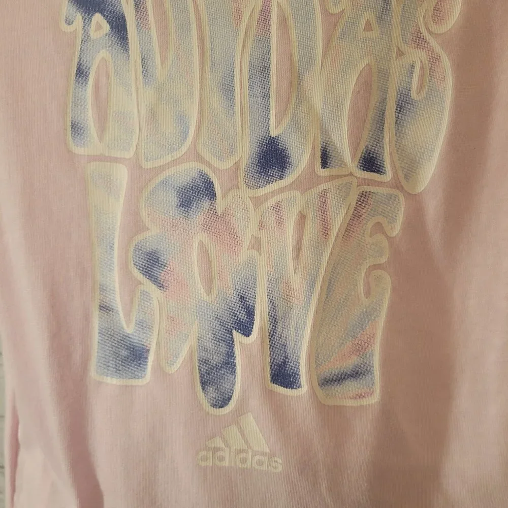 Adidas Tee & Printed Bike Shorts Set